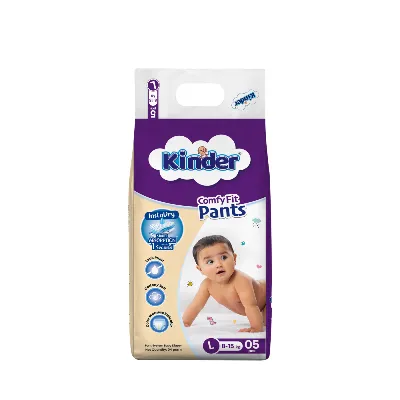 Kinder Comfy Fit Pants Diaper L (8-15 kg) (5 pcs)