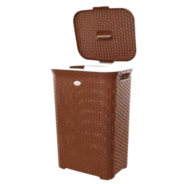 RFL Cane Laundry Brown Basket Big